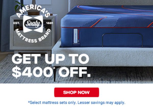 Sealy save up to $400